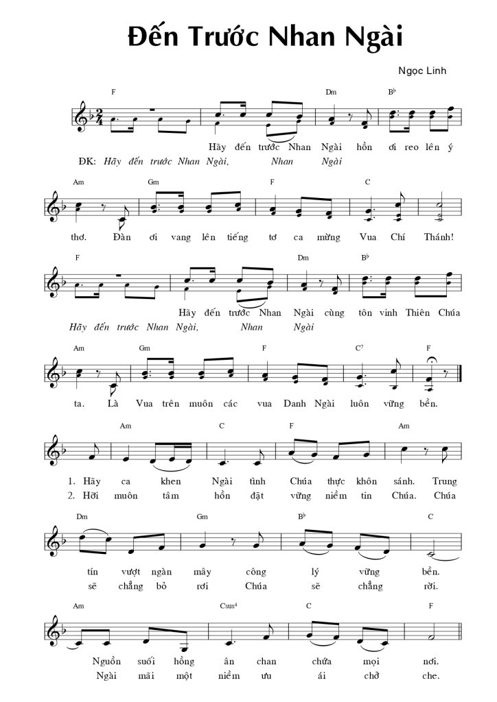 Đến trước nhan Ngài Ngọc Linh