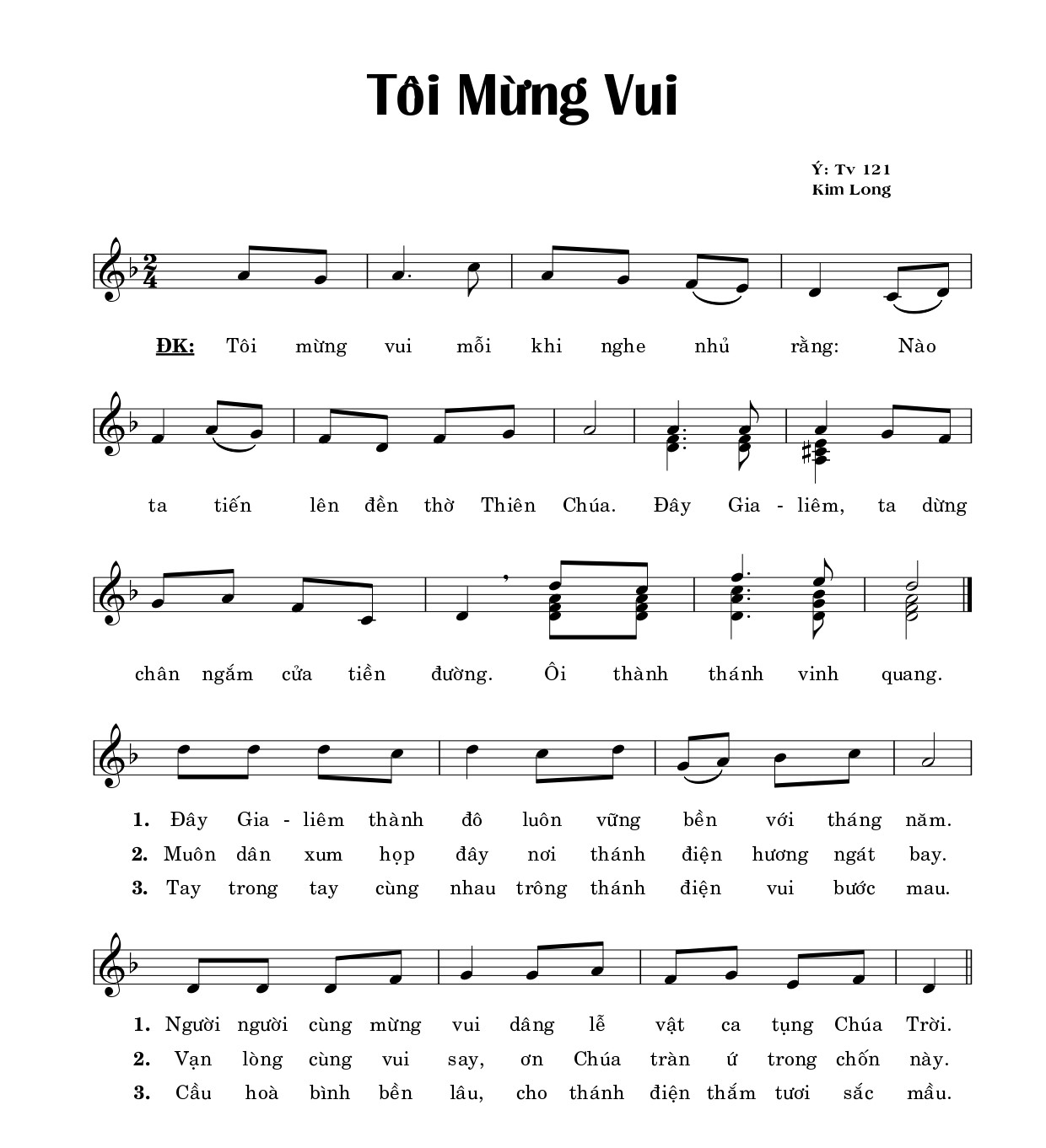 Tôi mừng vui Kim Long