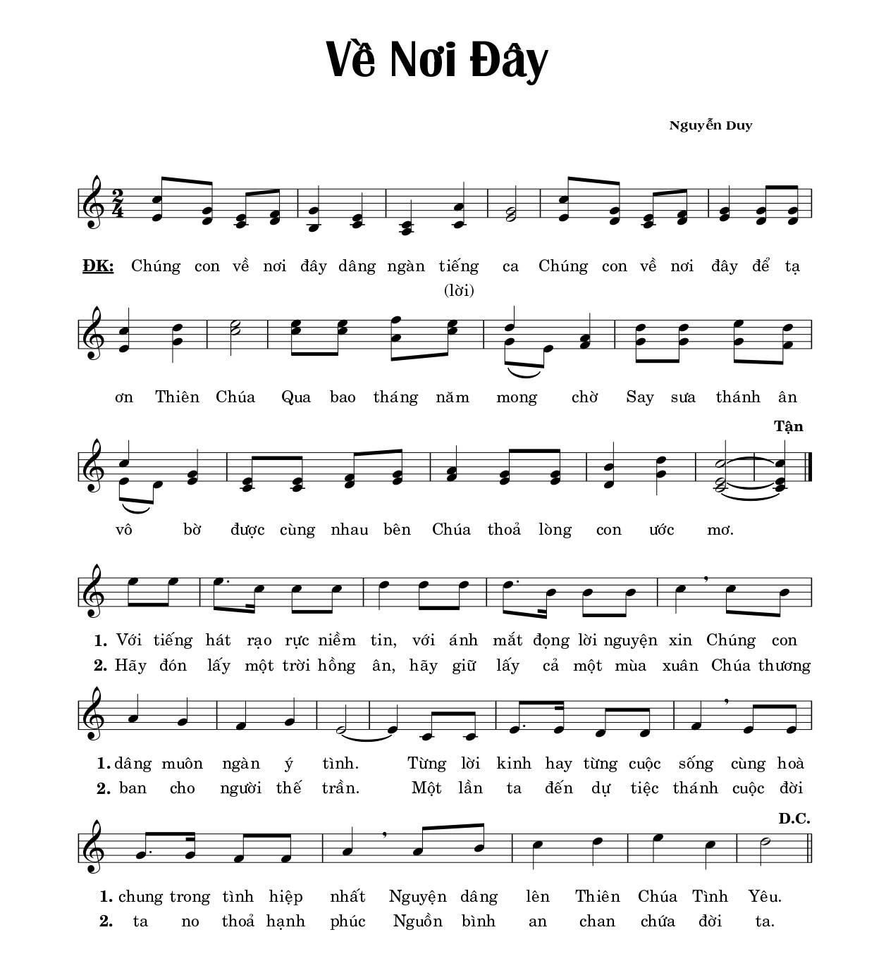 VỀ NƠI ĐÂY Nguyễn Duy