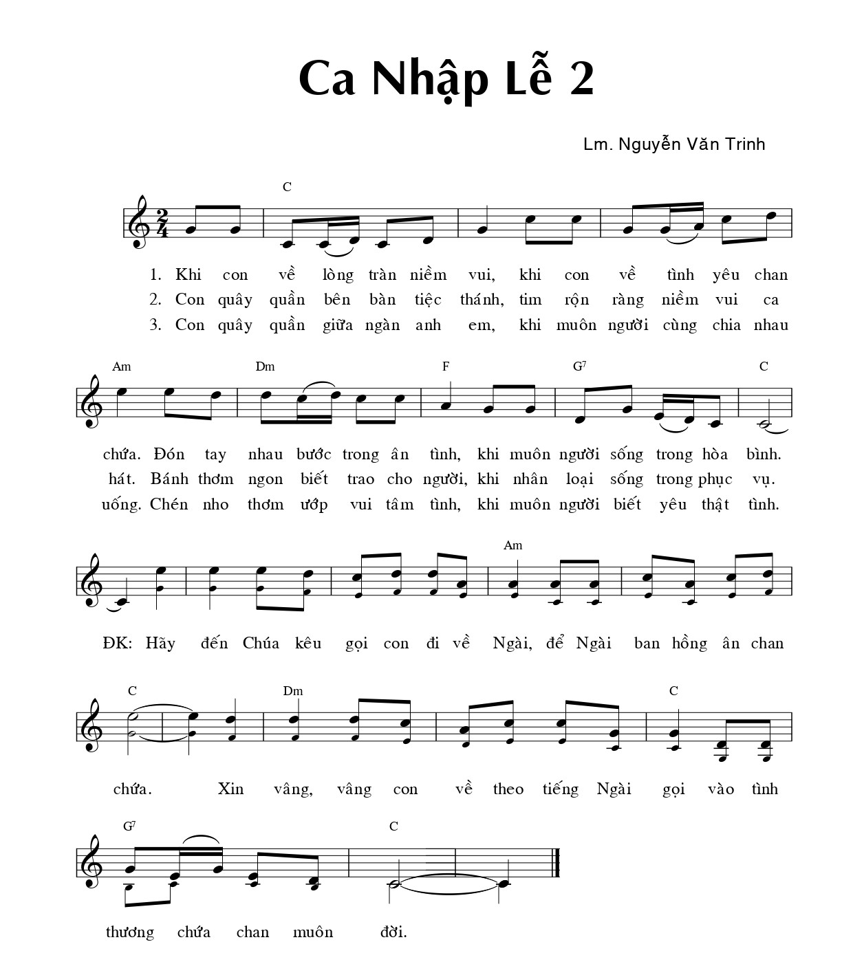 khi con về lòng tràn niềm vui