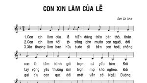 con xin làm của lễ sơn ca linh