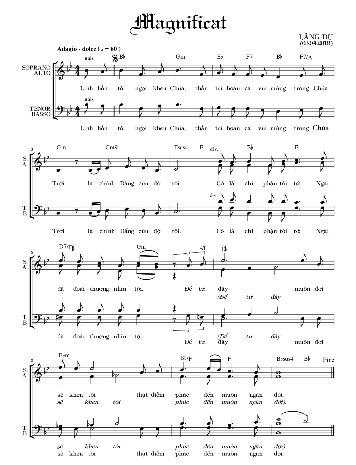 Magnificat Lãng Du
