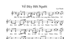 Về đây hỡi người lan Thanh