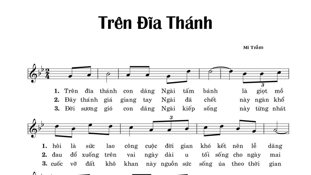 Trên đĩa thánh