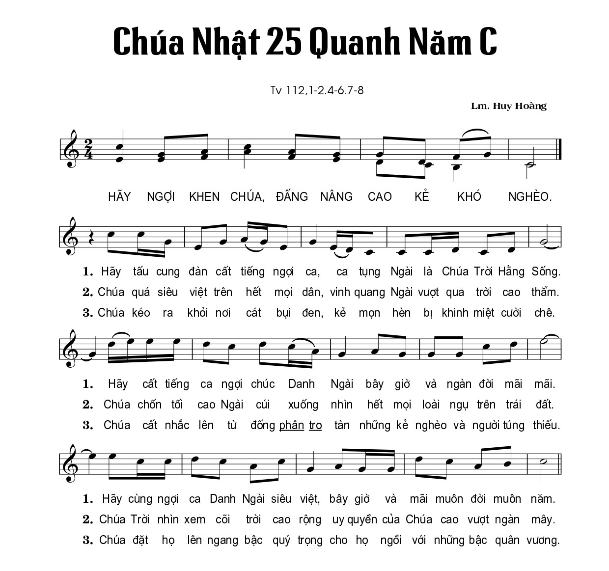 Thánh vịnh 112 huy hoàng