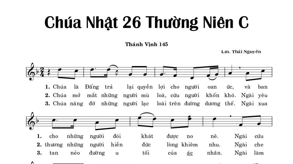 Thánh vịnh 145 thái nguyên