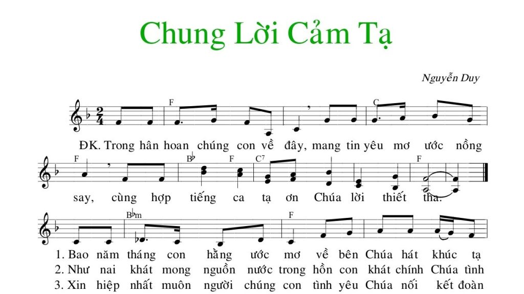 Chung lời cảm tạ Nguyễn Duy