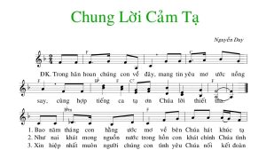 Chung lời cảm tạ Nguyễn Duy