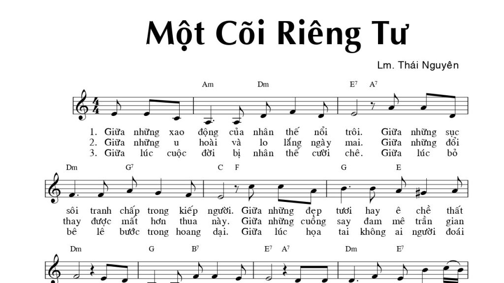 Một cõi riêng tư Thái Nguyên