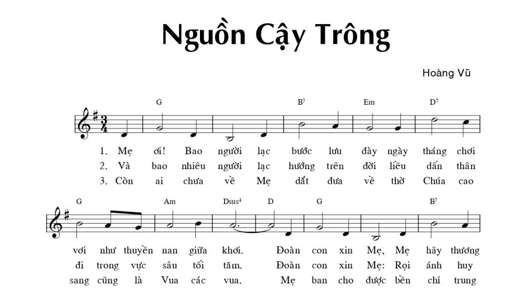 Nguồn cậy trông Hoàng vũ