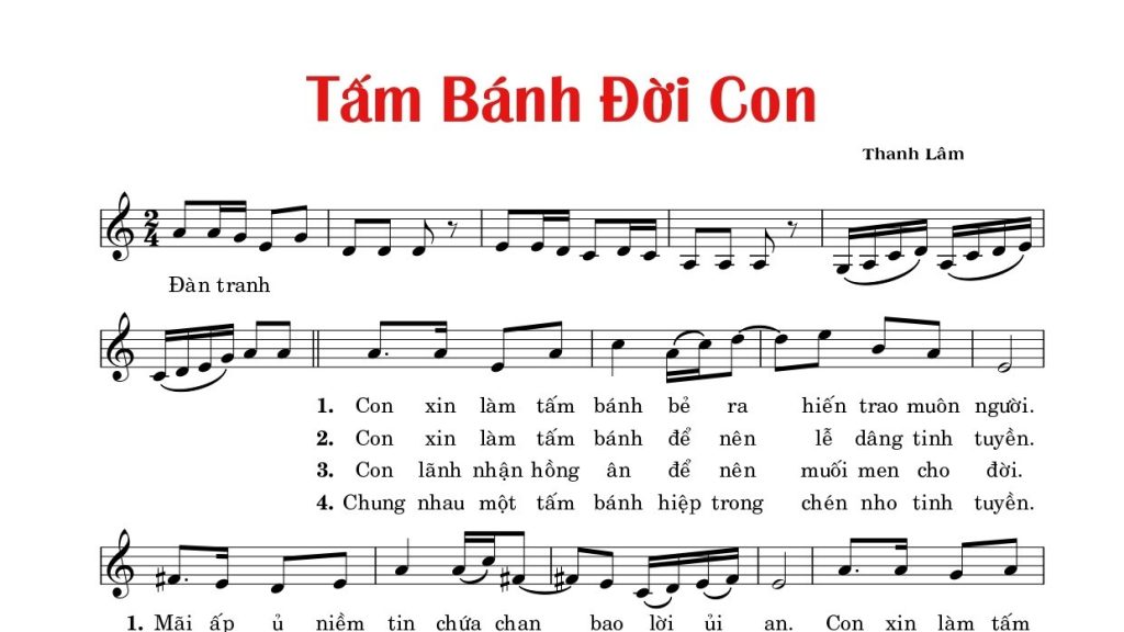Tấm bánh đời con Thanh Lâm