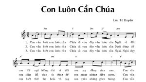 Con luôn cần Chúa Từ Duyền