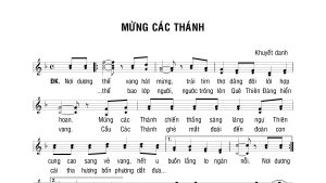Ca Nhập lễ - MỪNG CÁC THÁNH - Nơi dương thế, vang hát mừng