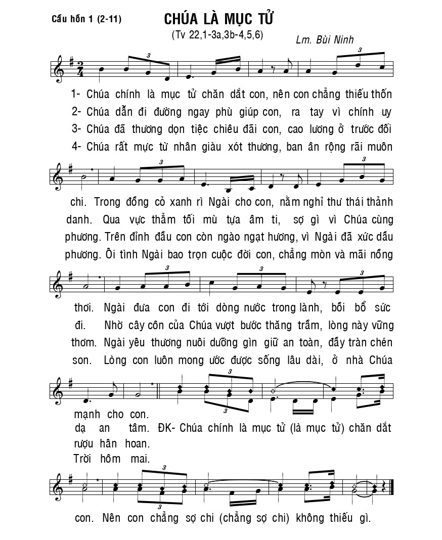 Thánh vịnh 22 Bùi Ninh