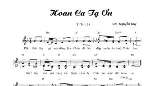 hoan ca tạ ơn nguyễn duy