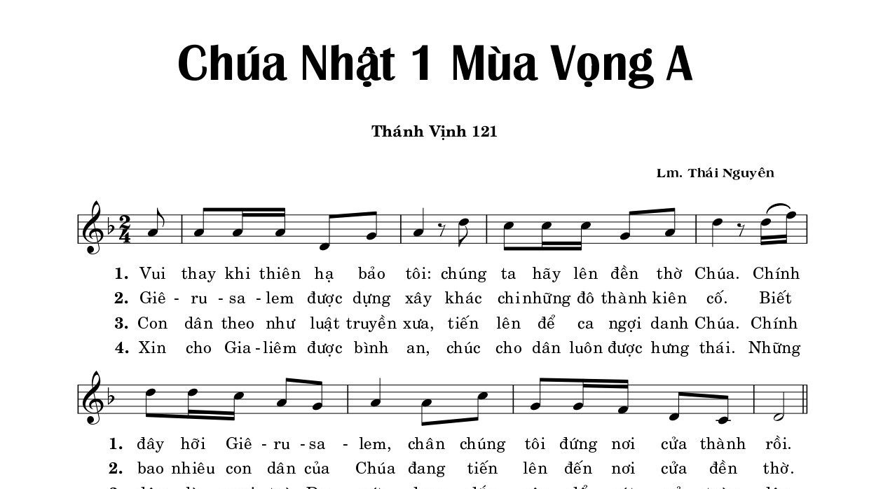 Thánh vịnh 121 thái nguyên