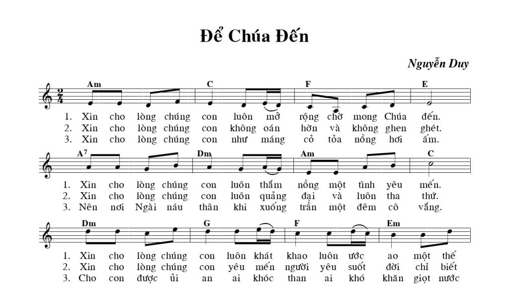 Để Chúa đến Nguyễn Duy