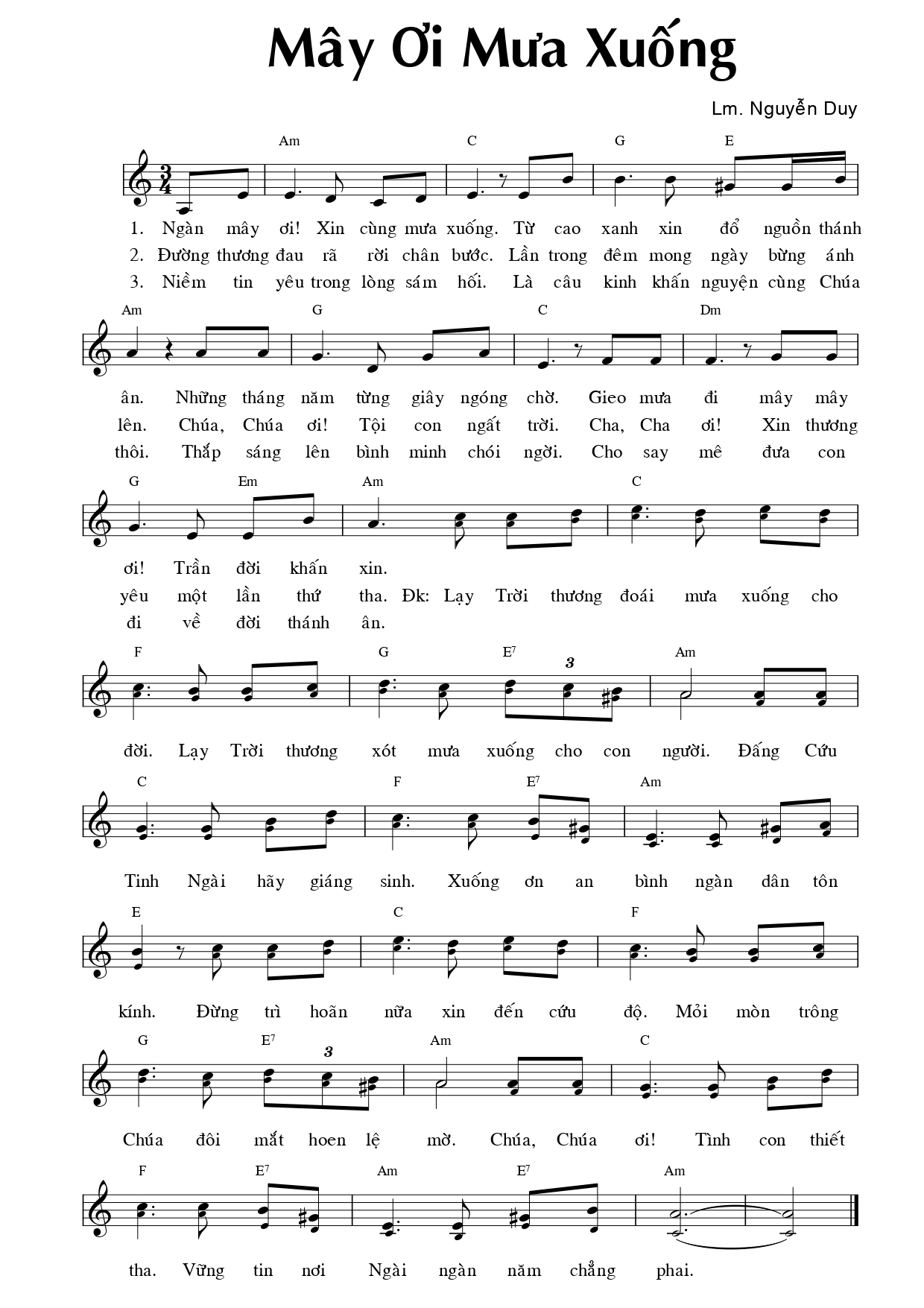 Mây ơi mưa xuống Nguyễn Duy