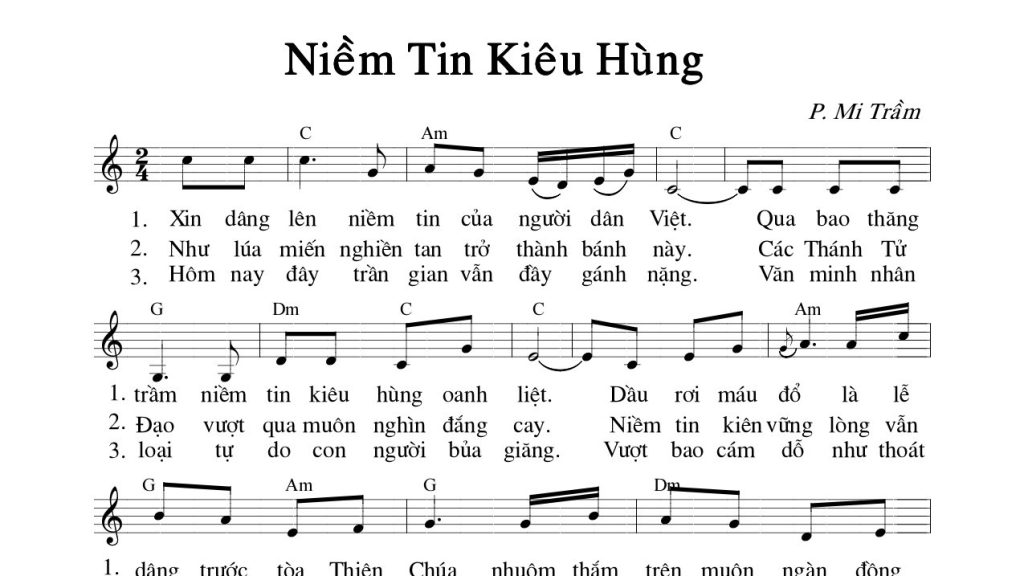 Niềm tin kiêu hùng Mi Trầm
