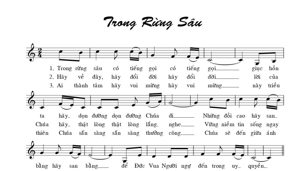 Trong Rừng Sâu Mi Trầm