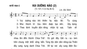 Thánh vịnh 121 vui dường nào 2 bùi ninh