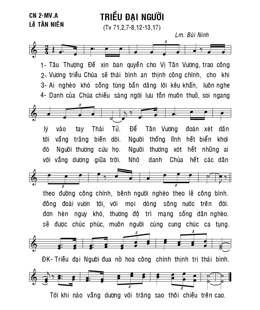 Thánh vịnh 71 triều đại người bùi ninh