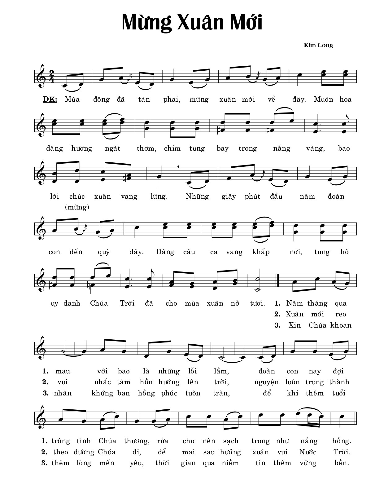 Mừng xuân mới Kim Long