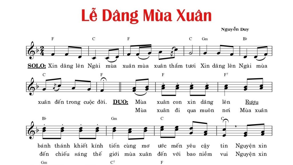 Lễ dâng mùa xuân Nguyễn Duy