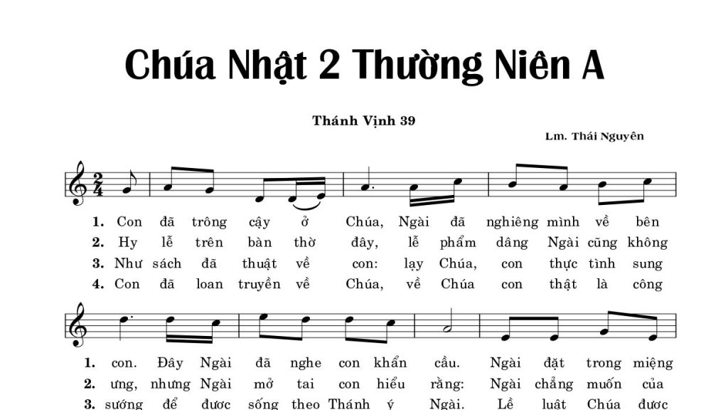 Thánh vịnh 39 thái nguyên