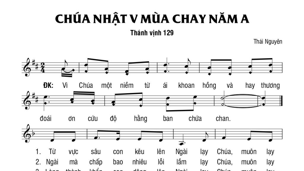 Thánh vịnh 129 Thái Nguyên