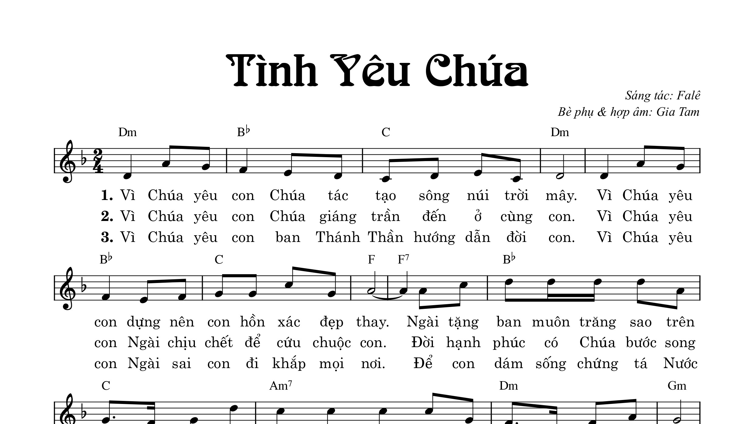 Tình yêu Chúa Falê