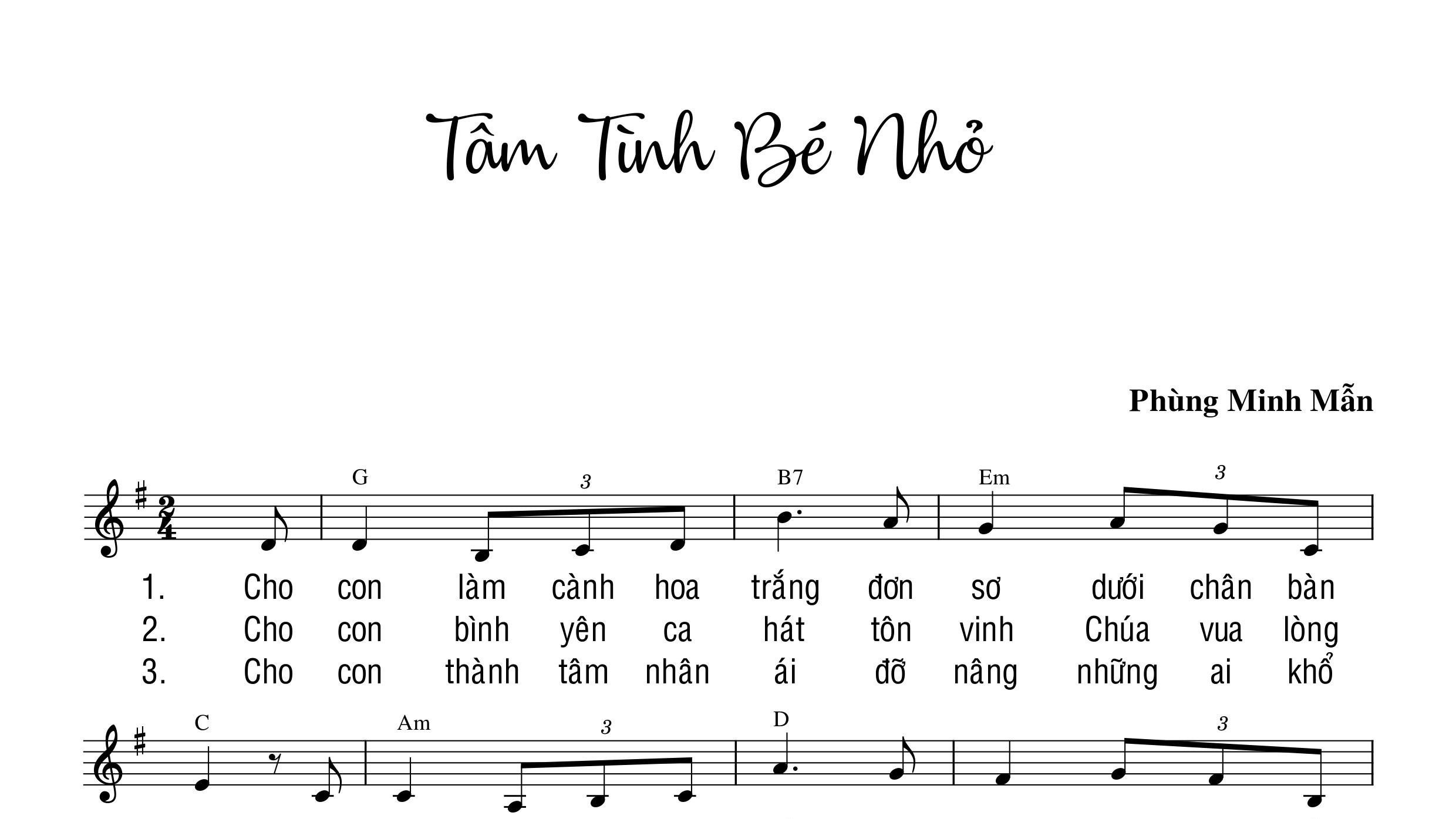 tâm tình bé nhỏ Phùng minh mẫn