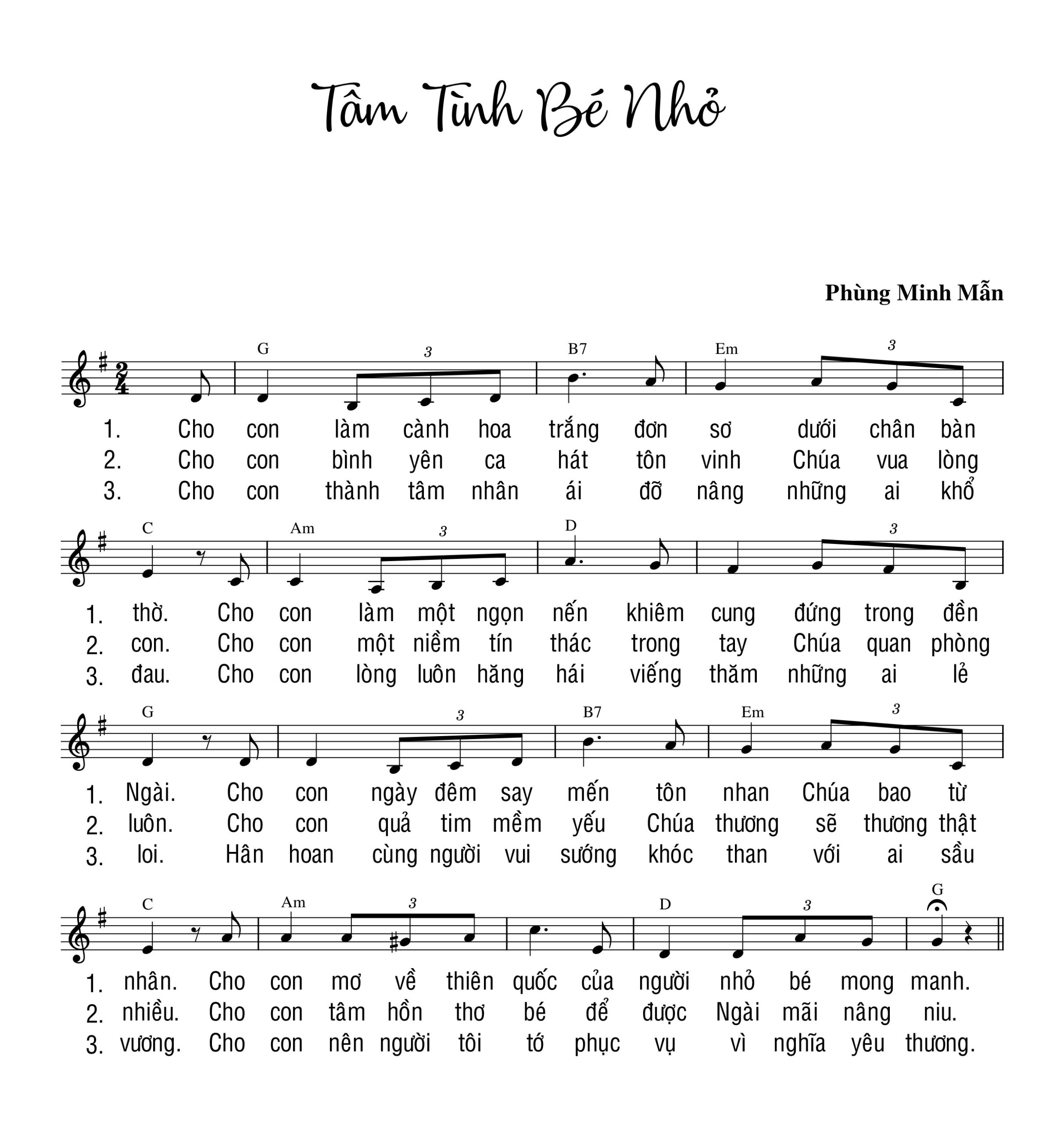 tâm tình nhỏ bé phùng minh mẫn